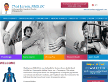 Tablet Screenshot of doctorchadlarson.com